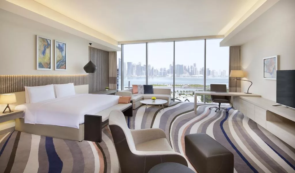فندق دبل تري باي هيلتون الدوحة هو من أجمل فنادق كورنيش الدوحة

